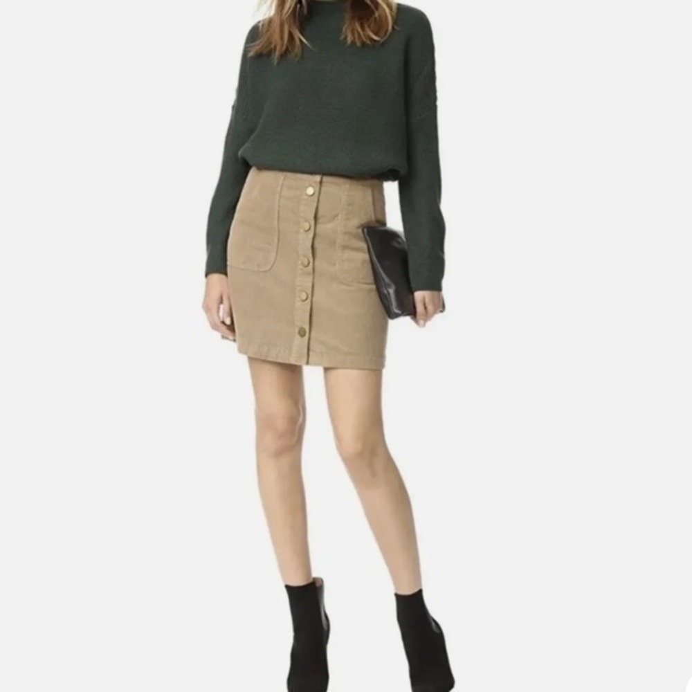 Tory Burch Luciatano tan corduroy mini skirt size 10
